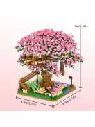 Cseresznye Bonsai Fa Építő Készlet - Kreatív Modellépítés Felnőtteknek és Gyerekeknek