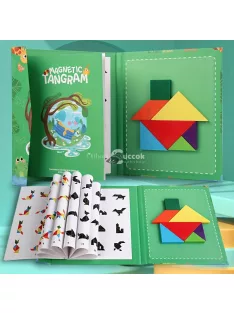   Színes Mágneses Tangram Készlet Gyerekeknek - Kreatív Fejlesztő Játék
