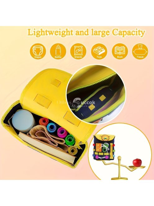 Montessori ultra könnyű hátizsák Sötétkék gyerekeknek és utazáshoz