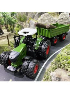   Élethű 42cm-es Farm Traktor Játékkészlet Pótkocsival - Gyerekeknek Szánt Mezőgazdasági Játékmodell