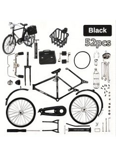   52db-os összeszerelhető Kerékpár Modellkészlet - Kreatív Építőjáték Gyerekeknek és Felnőtteknek