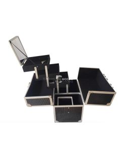   Sminkes táska, nagy kapacitású kozmetikai bőrönd szépségápolási termékek tárolására