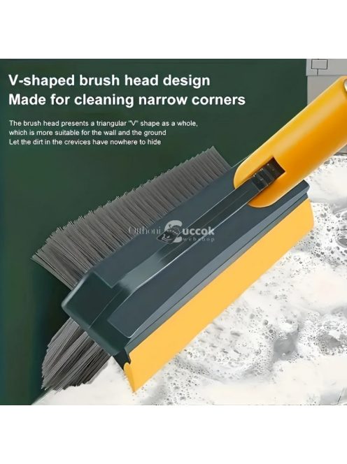 Multifunkciós tisztító és súrolókefe Fehér, univerzális háztartási használatra