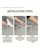 Multifunkciós tisztító és súrolókefe Fehér, univerzális háztartási használatra