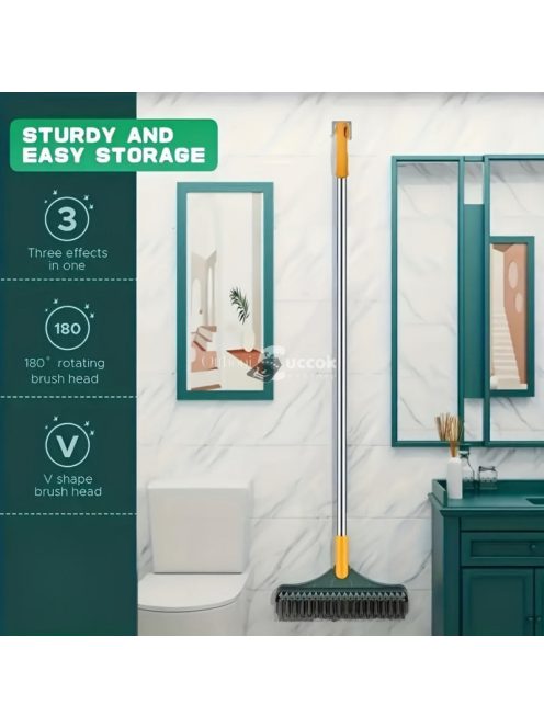 Multifunkciós tisztító és súrolókefe Fehér, univerzális háztartási használatra