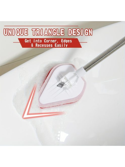 2 az 1-ben Fürdőszobai Takarító Eszköz, Fehér - Hatékony tisztításhoz és karbantartáshoz
