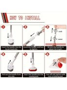 2 az 1-ben Fürdőszobai Takarító Eszköz, Fehér - Hatékony tisztításhoz és karbantartáshoz