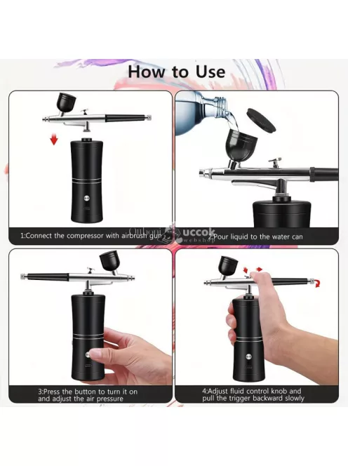 Mini Airbrush Készlet Festéshez és Dekorációhoz