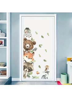   Erdei állatok falmatrica - Gyerekszoba dekoráció bal oldali elrendezésben