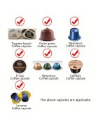 Felragasztható kávékapszula tartó szett Fekete - Praktikus tároló megoldás kávékapszulákhoz