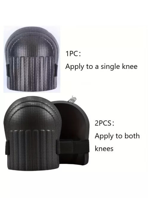2 db Puha Hab Térdvédő Fekete – Kényelmes és Tartós Védelem Kerti Munkához és Háztartási Feladatokhoz