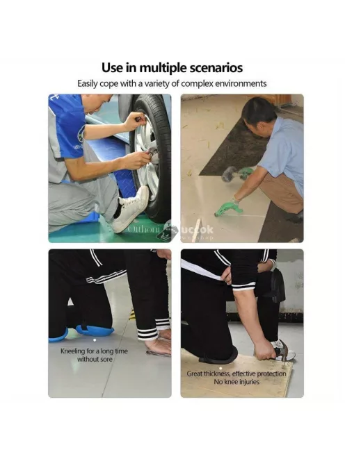 2 db Puha Hab Térdvédő Fekete – Kényelmes és Tartós Védelem Kerti Munkához és Háztartási Feladatokhoz