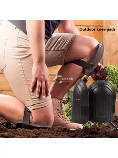   2 db Puha Hab Térdvédő Fekete – Kényelmes és Tartós Védelem Kerti Munkához és Háztartási Feladatokhoz