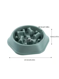   Habzsolásgátló etetőtál kutyáknak Zöld, Lassú Evés Segítő Kiegészítővel