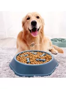 Habzsolásgátló etetőtál kutyáknak Zöld, Lassú Evés Segítő Kiegészítővel
