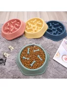 Habzsolásgátló etetőtál kutyáknak Zöld, Lassú Evés Segítő Kiegészítővel