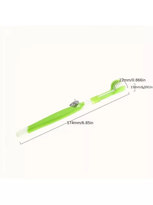 3-Fejes Kutyafogkefe Narancssárga - Hatékony Szájhigiénia Kutyáknak