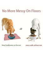 Vízálló szilikon alátét kisállat etető tálhoz, csúszásmentes, Rózsaszín