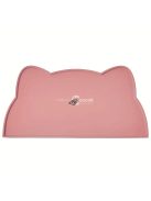 Vízálló szilikon alátét kisállat etető tálhoz, csúszásmentes, Rózsaszín