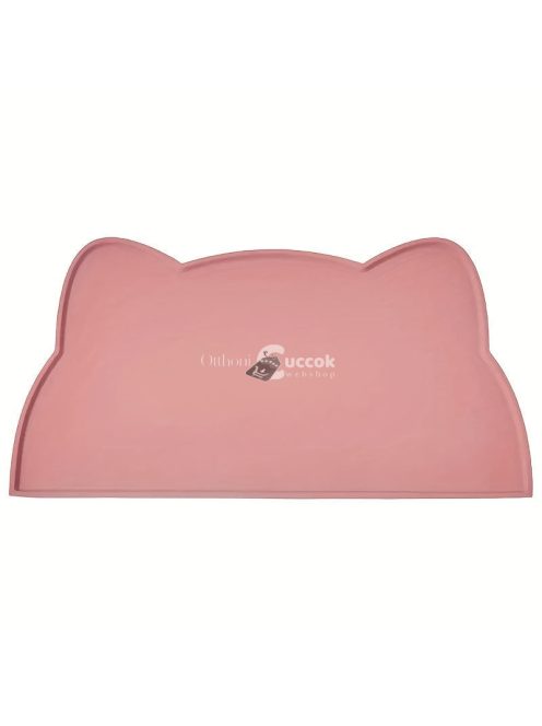 Vízálló szilikon alátét kisállat etető tálhoz, csúszásmentes, Rózsaszín