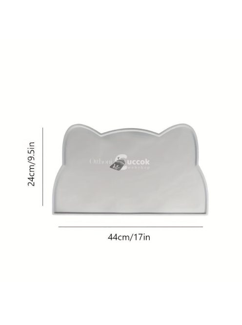 Vízálló szilikon alátét kisállat etető tálhoz, csúszásmentes, Rózsaszín