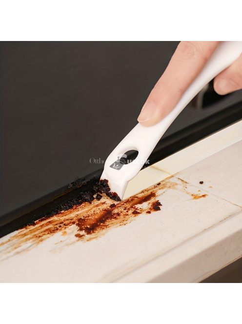 Fehér konyhai tisztítókefe rácsokhoz és apró résekhez, hatékony takarító eszköz