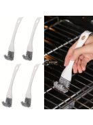 Fehér konyhai tisztítókefe rácsokhoz és apró résekhez, hatékony takarító eszköz