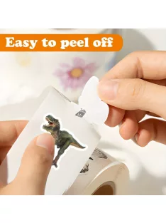   550 db-os Dinoszauruszos Matricatekercs Dínó 1 - Kreatív Gyermekfoglalkoztató és Dekorációs Csomag