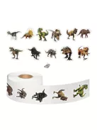 550 db-os Dinoszauruszos Matricatekercs Dínó 1 - Kreatív Gyermekfoglalkoztató és Dekorációs Csomag