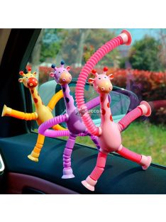   Teleszkópos lábú lila zsiráf játék tapadókorongokkal gyermekeknek