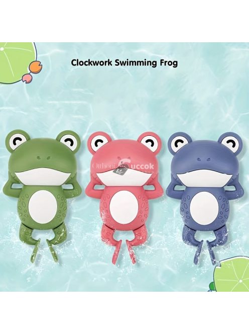 Úszó Béka Fürdőjáték Gyermekeknek - Zöld Színű Szórakoztató Játék Vízhez