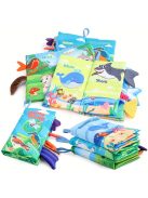 Textilkönyv kisgyerekeknek - Puha, interaktív oktatókönyv babáknak és totyogóknak