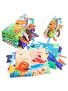 Textilkönyv kisgyerekeknek - Puha, interaktív oktatókönyv babáknak és totyogóknak