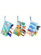 Textilkönyv kisgyerekeknek - Puha, interaktív oktatókönyv babáknak és totyogóknak