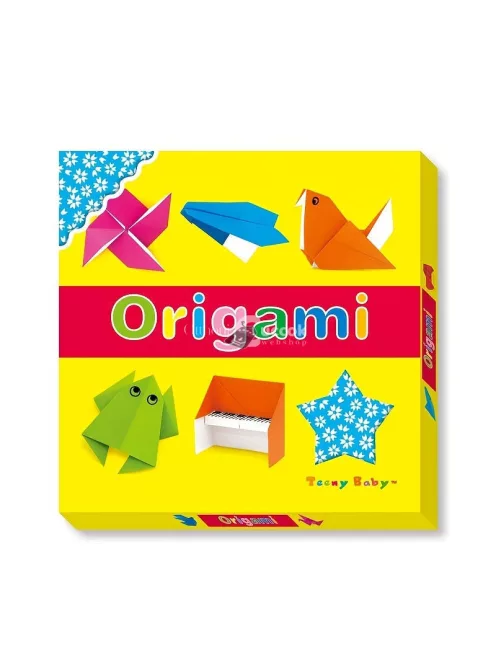 Színes Origami/Kirigami Kreatív Papírhajtogató Készlet Gyerekeknek Origami Művészethez