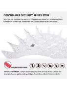 Macska- és madár riasztó tüskék kerítésre kültéri védelemhez