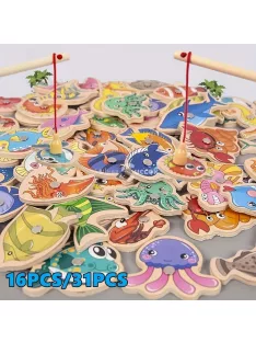   Montessori horgász játék gyerekeknek – Oktató és fejlesztő játékkészlet