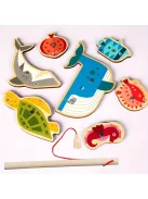 Montessori horgász játék gyerekeknek – Oktató és fejlesztő játékkészlet