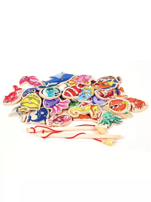 Montessori horgász játék gyerekeknek – Oktató és fejlesztő játékkészlet