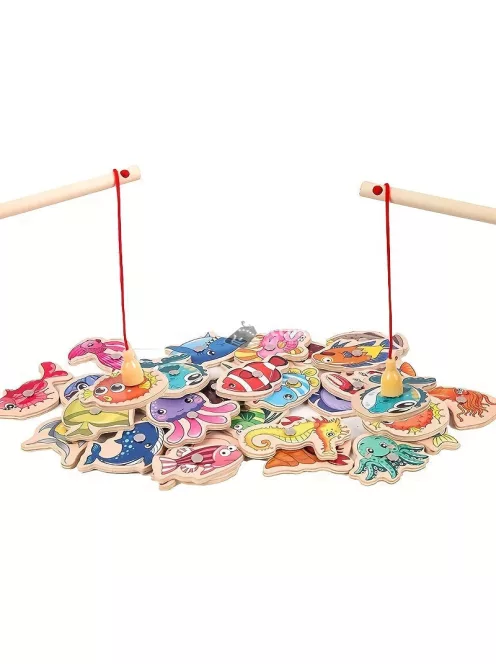 Montessori horgász játék gyerekeknek – Oktató és fejlesztő játékkészlet