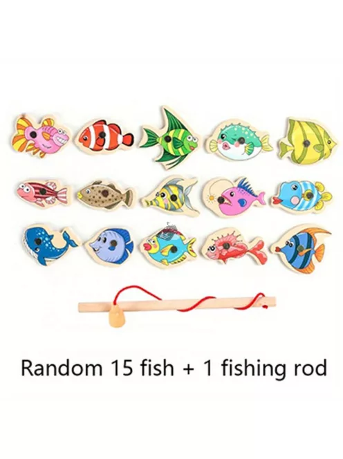 Montessori horgász játék gyerekeknek – Oktató és fejlesztő játékkészlet