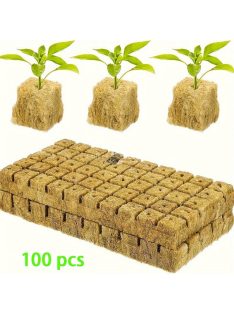   100db Föld nélküli Hidroponikus Palánta Nevelő Kocka Készlet