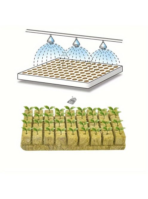 100db Föld nélküli Hidroponikus Palánta Nevelő Kocka Készlet