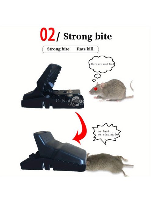 3db Hatékony Rágcsálócsapda Egérfogó Készlet