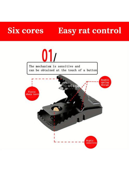 3db Hatékony Rágcsálócsapda Egérfogó Készlet