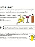 2db Muslica csapda, gyümölcslégy fogó palackdugó, hatékony kártevőirtó rendszer otthoni használatra