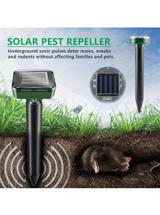   2db Kör alakú Napelemes Kártevőriasztó Kültéri Használatra