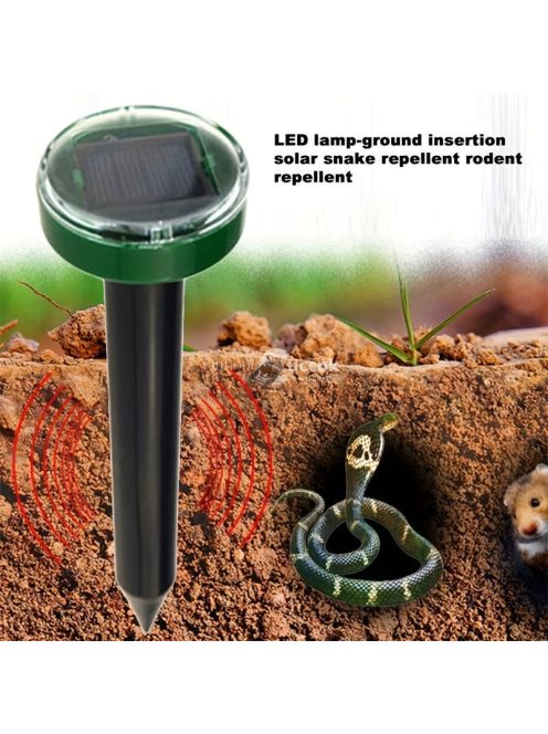 2db Kör alakú Napelemes Kártevőriasztó Kültéri Használatra