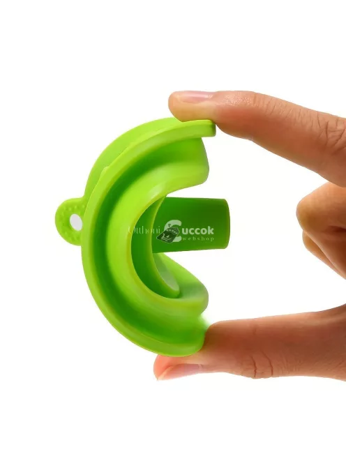 Összecsukható szilikon tölcsér Zöld - Praktikus konyhai eszköz folyadékok és porok adagolásához