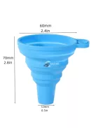 Összecsukható szilikon tölcsér Zöld - Praktikus konyhai eszköz folyadékok és porok adagolásához